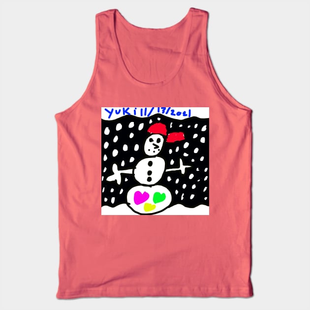 Snowman Tank Top by yuki's art